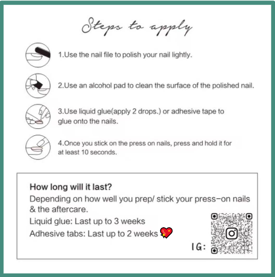 Summer tropical press on nails