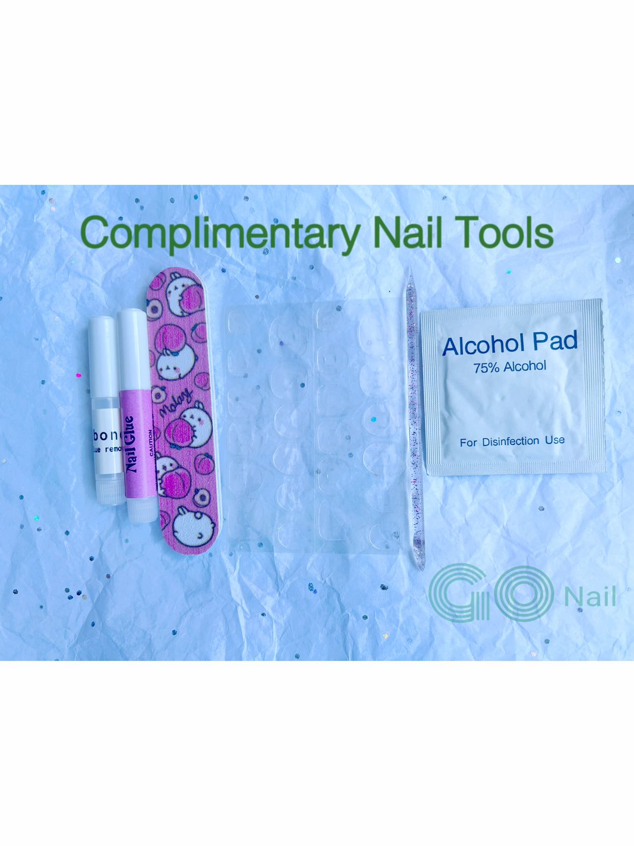 Christmas special sparkle press on nails